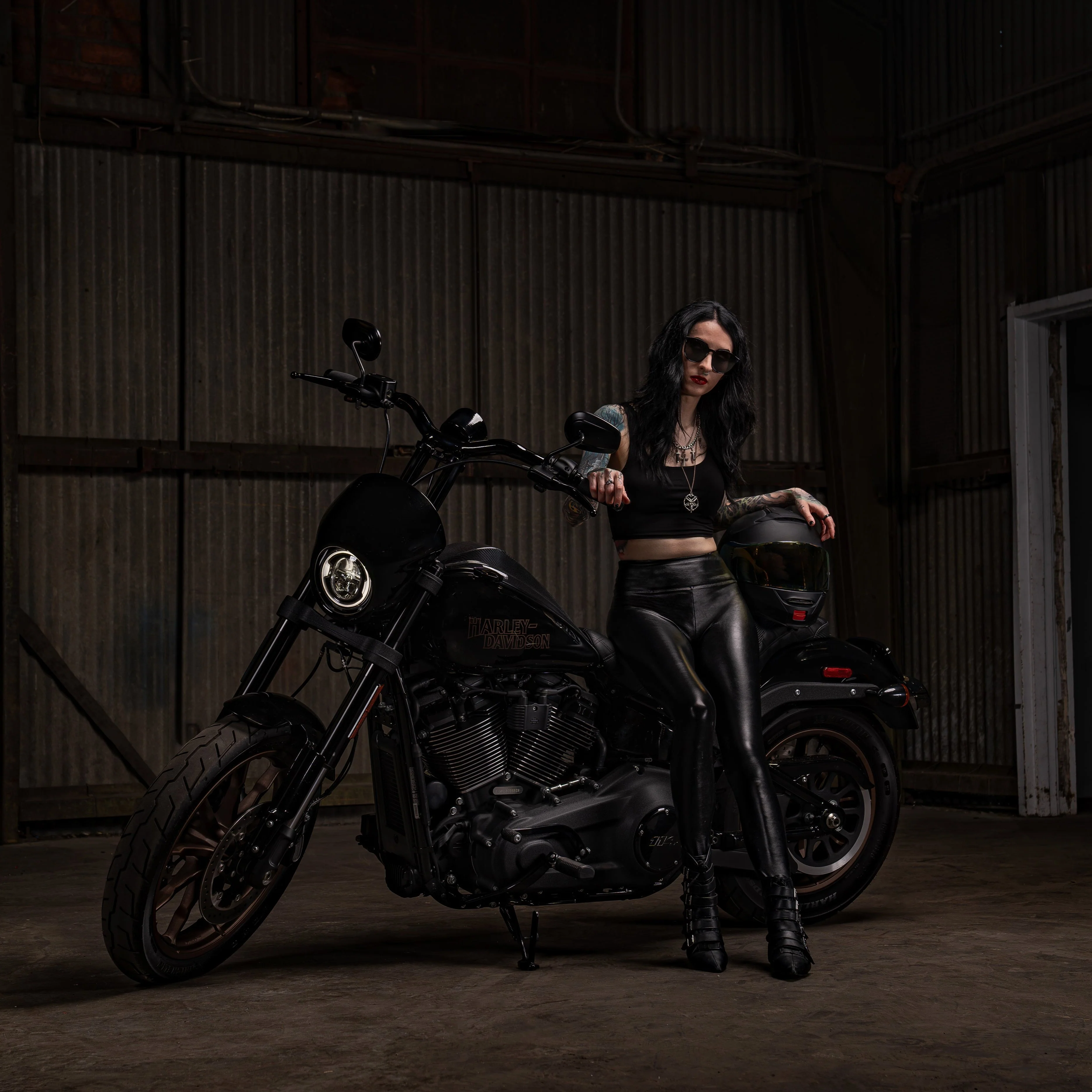 Nightmare 1.5 MX T Bar All In One Kit for 2022-2024 Low Rider S. (Gloss Black) - Image 5