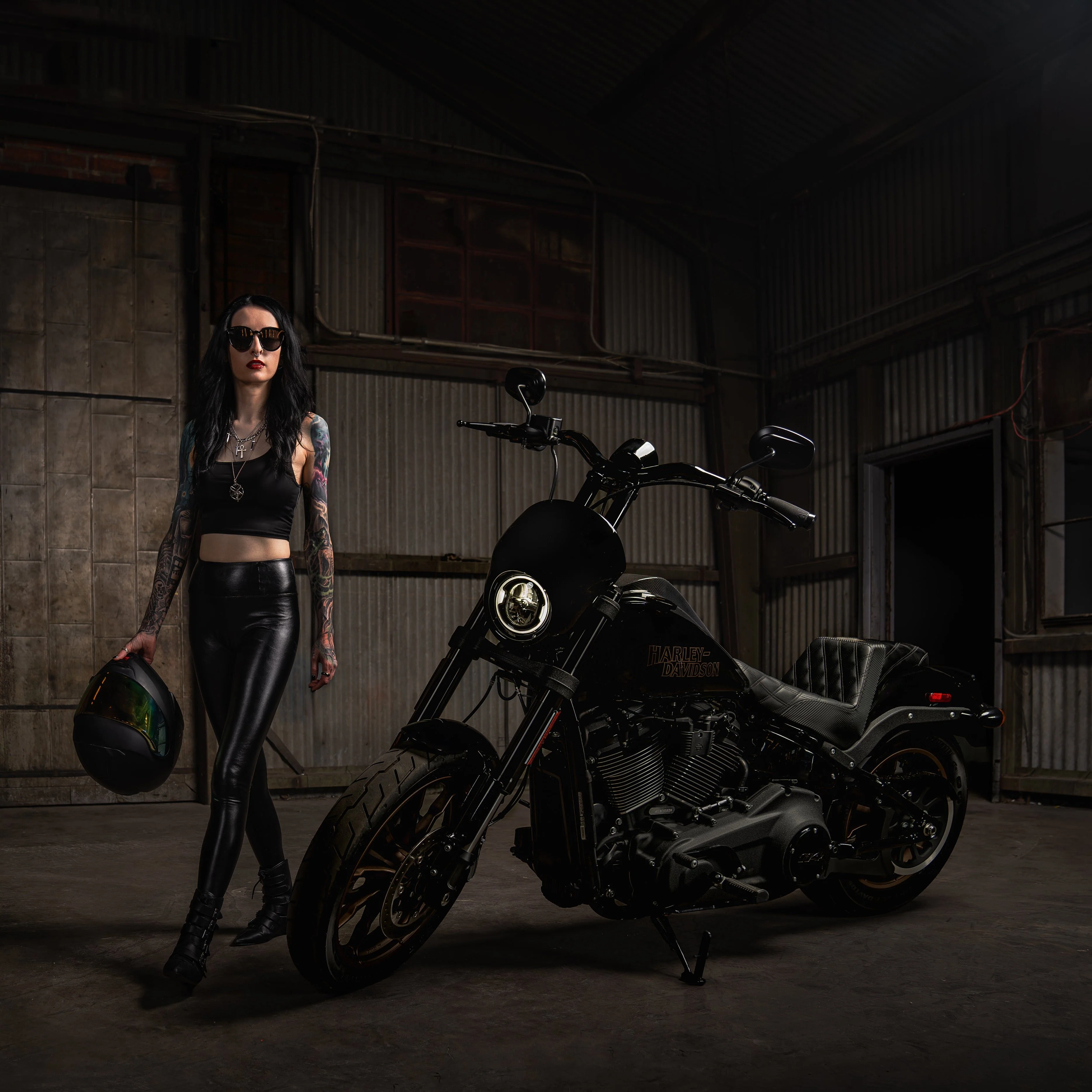 Nightmare 1.5 MX T Bar All In One Kit for 2022-2024 Low Rider S. (Gloss Black) - Image 6