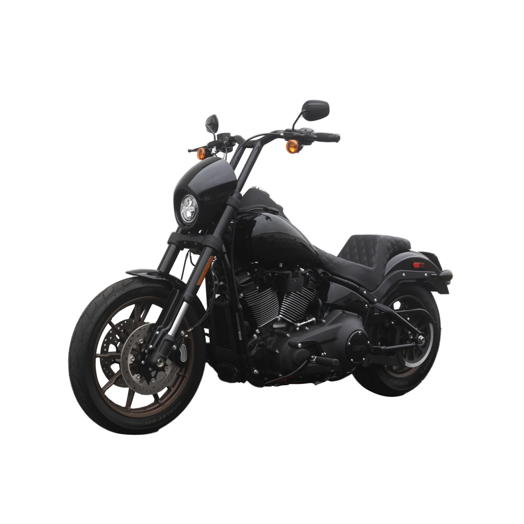 2020-2021 Low Rider S Complete All In One Evil-T Bar Kit (Gloss Black) - Image 12
