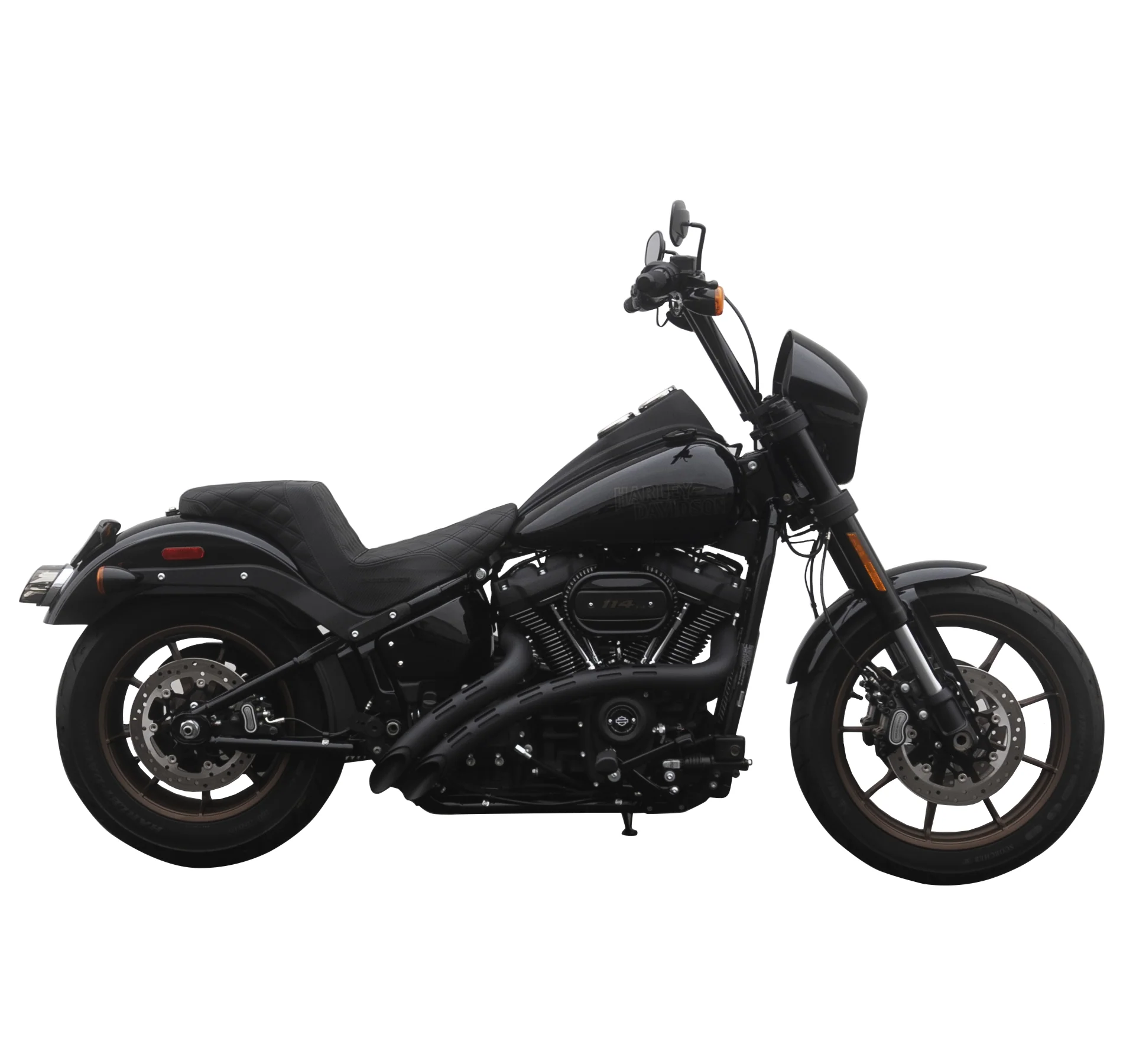 2020-2021 Low Rider S Complete All In One Evil-T Bar Kit (Gloss Black) - Image 7