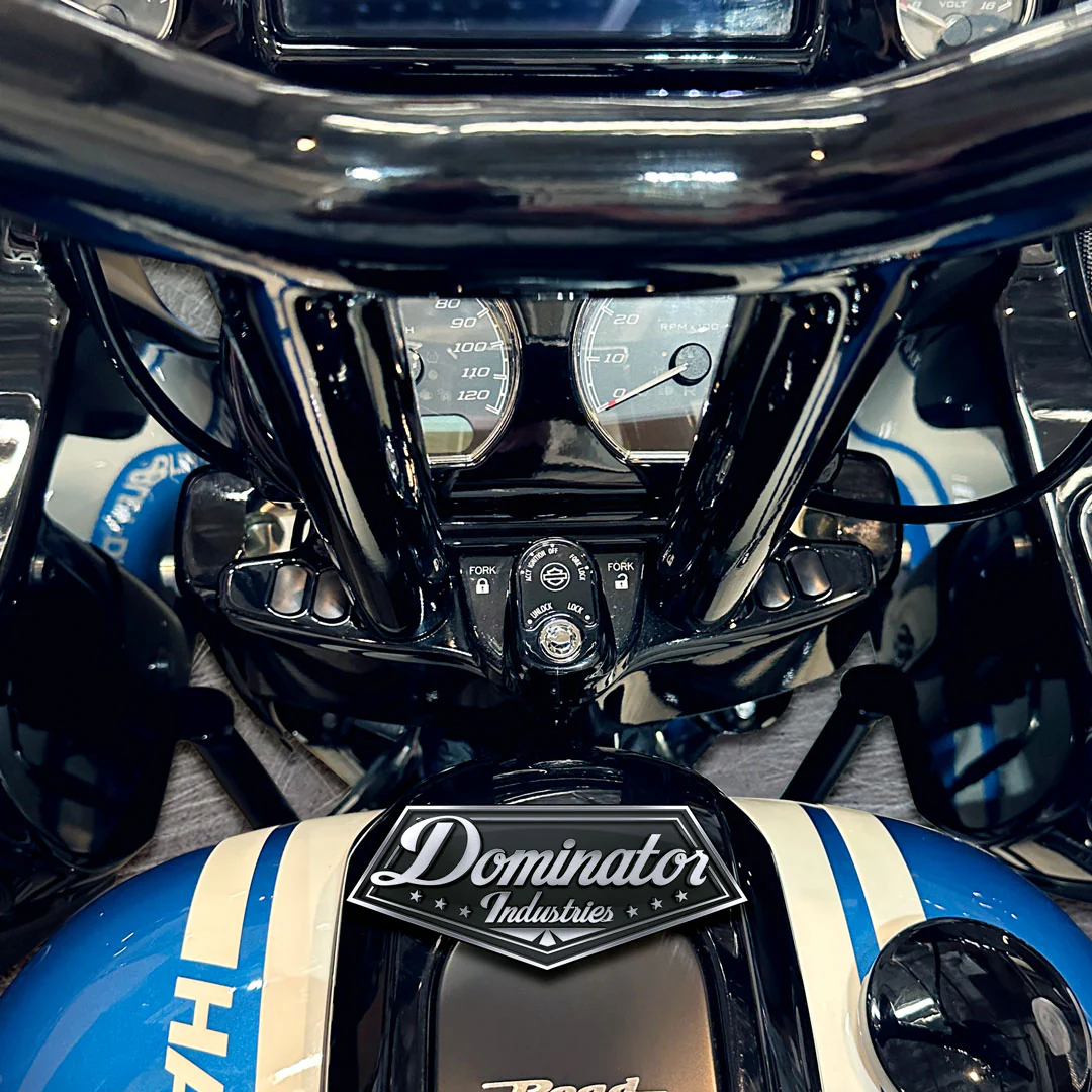 Pre-Wired 1.5" Diameter, Big Daddy MX T Bars for Road Glide 2015-2023 (Gloss Black) - Image 5