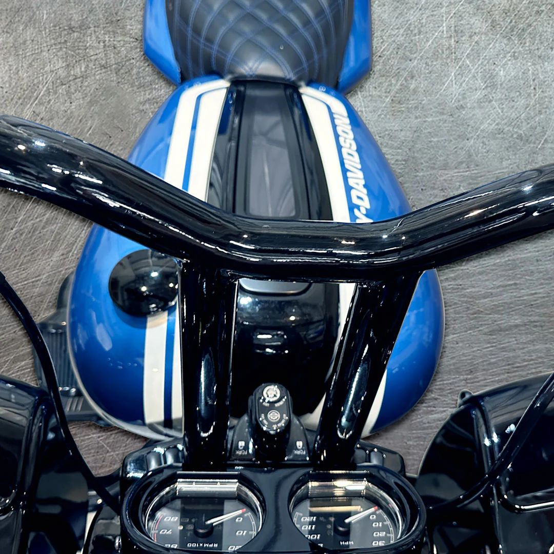 Pre-Wired 1.5" Diameter, Big Daddy MX T Bars for Road Glide 2015-2023 (Gloss Black) - Image 7