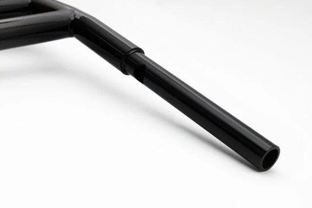 Club Style T-Bar, 1 1/4 Diameter, 12 Inch Rise (Gloss Black) - Image 4