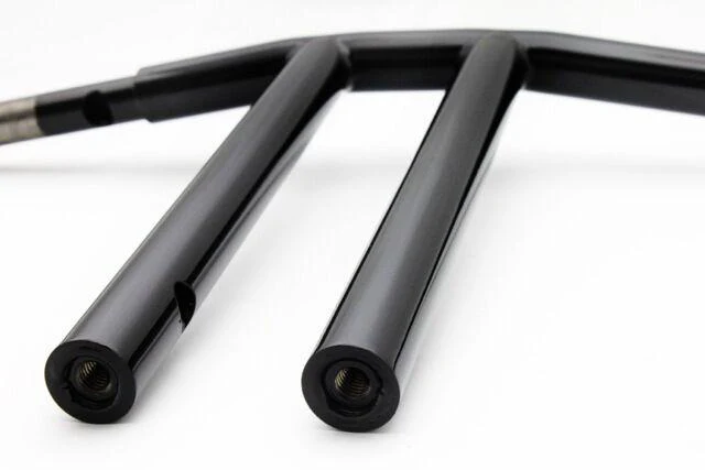 Club Style T-Bar, 1 1/4 Diameter, 12 Inch Rise (Gloss Black) - Image 7