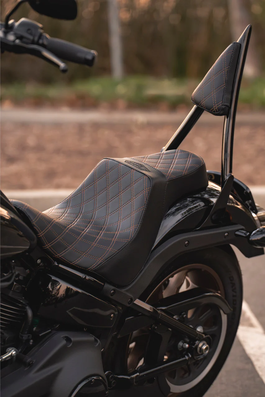 Stealth-Grip™ Premium 2-Up Double Diamond Saddles for 2020-2025 Low Rider S ST Models - Image 9