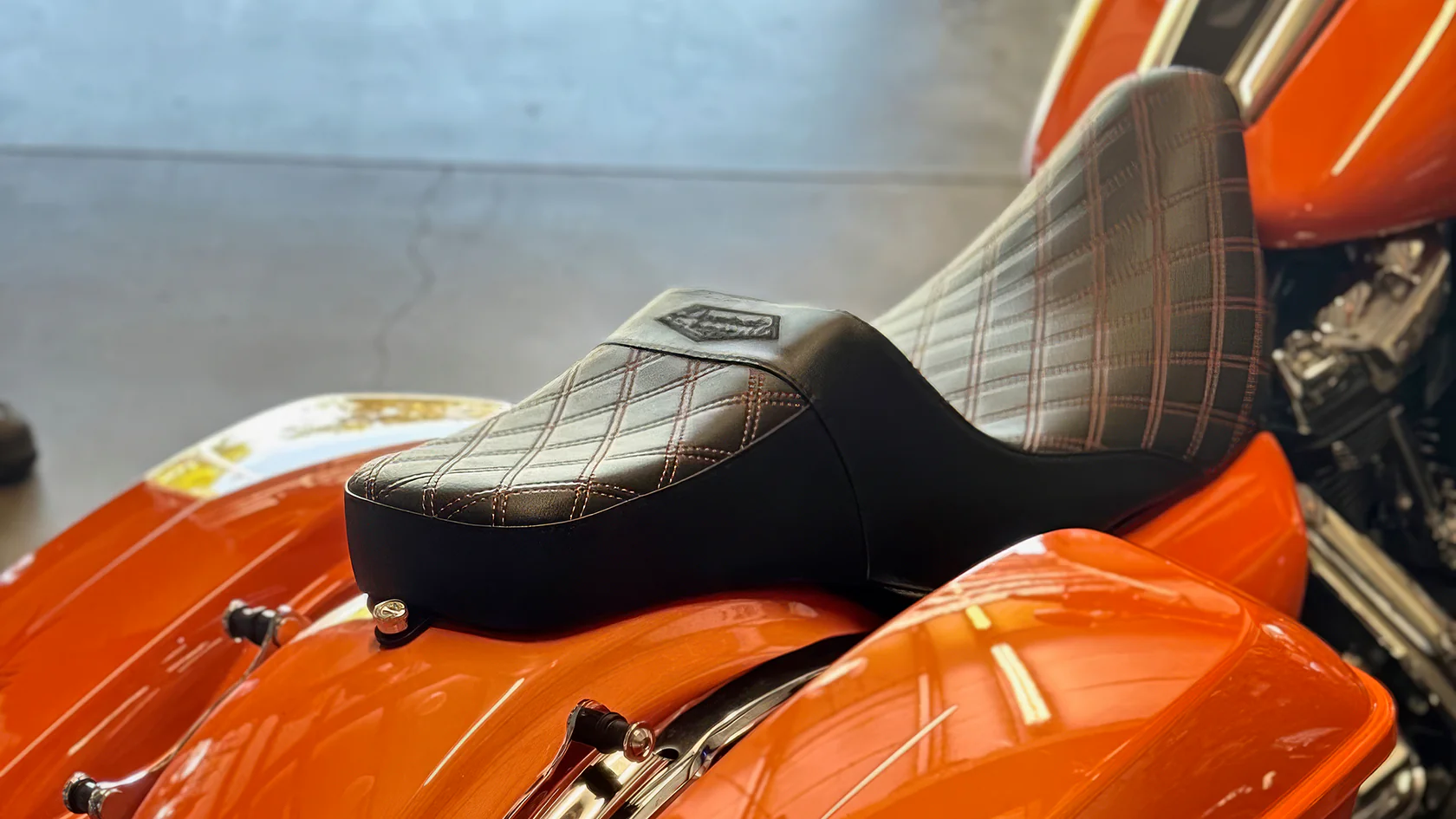 Stealth-Grip™ Premium 2-Up Double Diamond Saddles for 2020-2025 Low Rider S ST Models - Image 24