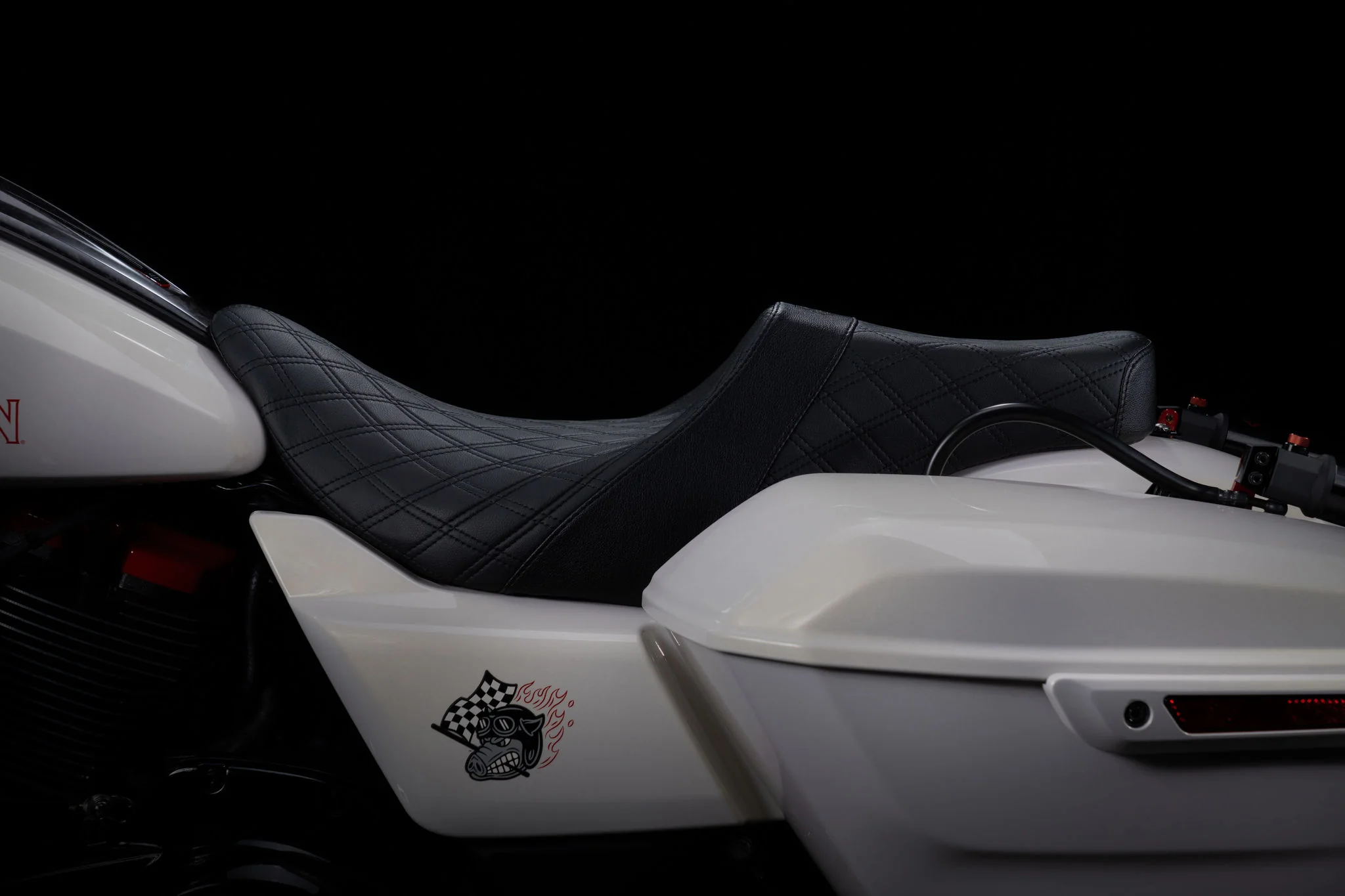 Standard Reach Double Diamond Stealth-Grip™ Premium 2-Up Saddle for the 2024-2026 Street Glide - Image 3